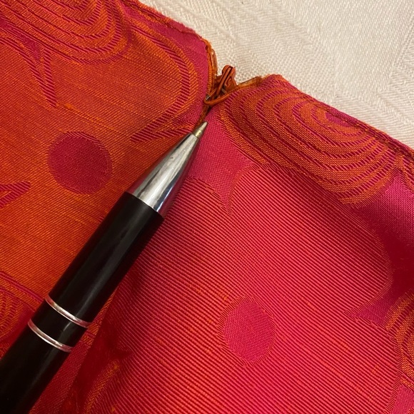 Chetta B Elegant Pink and Orange Sleeveless Dress Size 6 - Picture 10 of 11